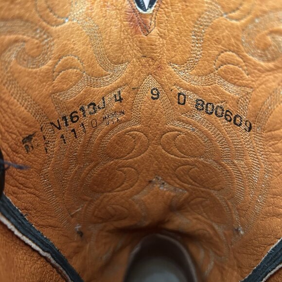 Lucchese 1883 Black N1613J4 Western Cowboy Boots Mens 9 D - Picture 6 of 13